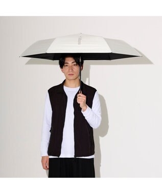 MOONBAT 【WEB限定】MIZUNO  (ミズノ) BIGロゴ 無地 日傘 折りたたみ傘 自動開閉 1プッシュ パラソル 晴雨兼用 軽量 一級遮光 遮熱効果 遮光率100% UV遮蔽100%