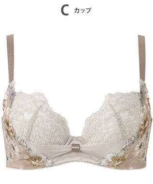 WACOAL ブラジャー 【リボンブラ 脇すっきり】 脇高設計 着やせシルエット 動いても谷間キープ Gカップまで対応 大きいサイズ レディース BXB443 /ワコール