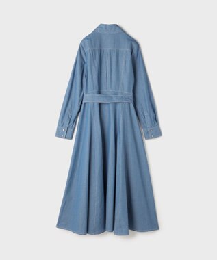 GRACE CONTINENTAL シャツフレアワンピース ブルー