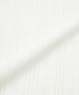 earth music&ecology ナローリボンペプラムニットカーディガン Ivory