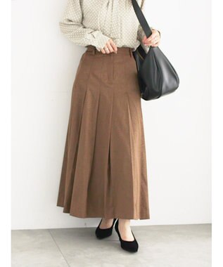 Te chichi チェックアソートロングプリーツスカート