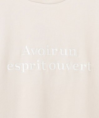 UNFILO 【新色追加】BEAUTY FORM-Tコットン ロゴフレンチT グレージュ