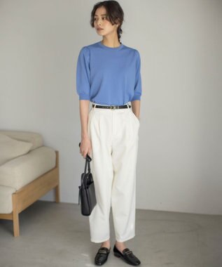 組曲 L チノライク パンツ アイボリー系