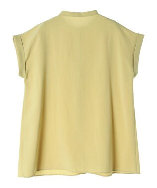 Green Parks フレンチスリーブタックブラウス Yellow