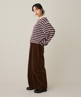 CRAFT STANDARD BOUTIQUE ボーダーラガープルオーバー Deep Purple