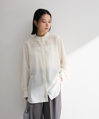 Green Parks レイヤード風ＢＩＧシャツ Off White