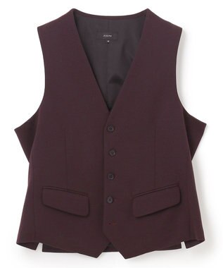 JOSEPH HOMME ウーステッドモックロディ　ジレ ワイン系