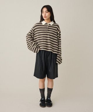 CRAFT STANDARD BOUTIQUE ボーダーラガープルオーバー Dark Gray