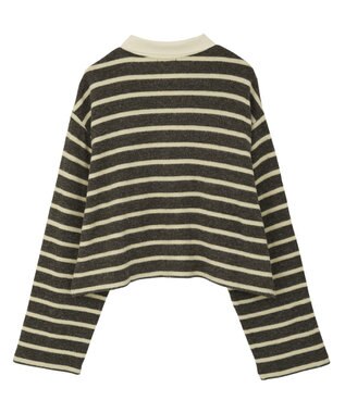 CRAFT STANDARD BOUTIQUE ボーダーラガープルオーバー Dark Gray