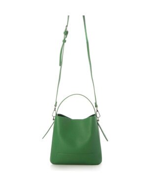 UNBILLION カシュカシュ cachecache / シボ合皮ミニバゲットバッグ グリーン