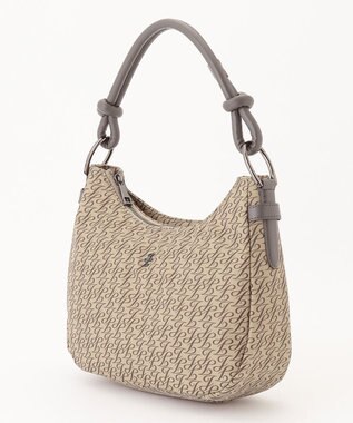 自由区 【撥水・2WAY】ナイロンノットワンショルダー バッグ ベージュ系1