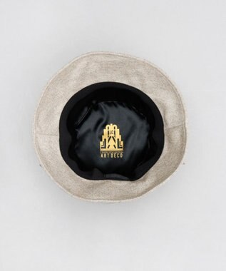 AURORA 【 LANVIN COLLECTION（ランバン コレクション） 】ラメツイードクロッシェハット グレージュラメ