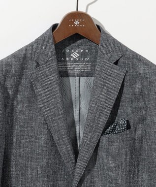 JOSEPH ABBOUD 【洗える/UV/エコ撥水・クールビズ/】ライトウェーブライト ジャケット グレー系2