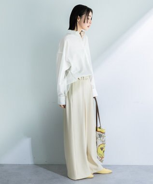 Green Parks イージーケア抜け衿シャツ Off White