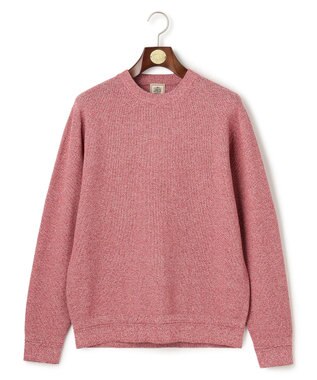 J.PRESS MEN ギマコットンカノコクルーネック ニット レッド系