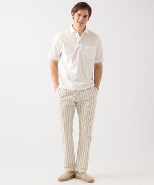 JOSEPH ABBOUD MOUNTAIN 【SPACE】OGワイドストライプ パンツ ホワイト系2