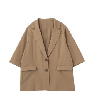 Green Parks シングル半袖ジャケット Mocha