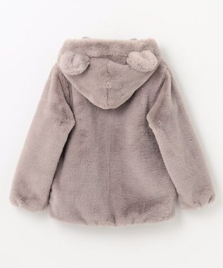 ANY KIDS アニマル耳ボアブルゾン ココア×クマ耳