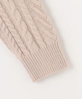 J.PRESS LADIES L 【洗える】EIGER CORD ALAN クルーネックカーディガン ベージュ系