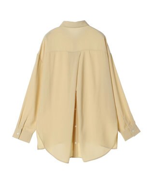 earth music&ecology バックボタンチュニック Yellow