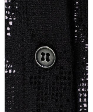 Green Parks ・ＥＬＥＮＣＡＲＥ　ＤＵＥ　バンドカラーレースシャツ Black