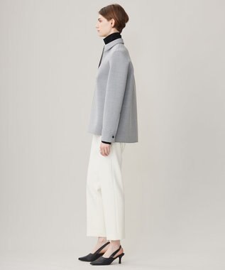 ICB L モスリンボンディング ブラウス ライトグレー系