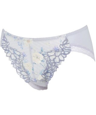 WACOAL ショーツ 【リボンブラ 脇すっきり】 BRB433とペア はきこみ丈あさめ ナイロンベア天竺素材(バック) レディース PRA133 /ワコール ブルー