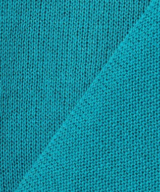 自由区 【XSサイズ～/洗える】ペーパーブレンド ニット ブルー系