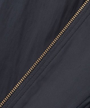 ANY SIS S 【接触冷感・速乾・UVカット】ツヤテロギャザー ブルゾン ネイビー