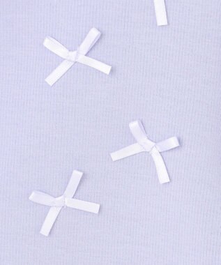 ANY KIDS スナップボタン リボンカーディガン サックスブルー