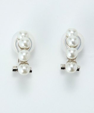 Phoebe 【痛くないシリーズ】ノーブルパールエアリーイヤリング　シルバー シルバー