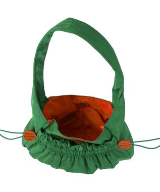 tsumori chisato CARRY ギャザー ショルダーバッグ ワンショルダー グリーン