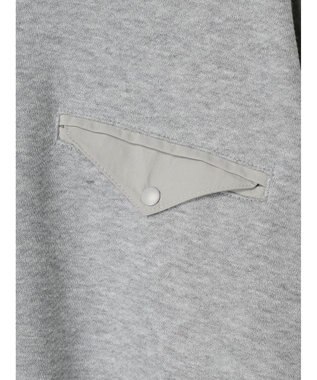 AMERICAN HOLIC ポケット付きバックドレープ裏毛プルオーバー Light Gray Mixture