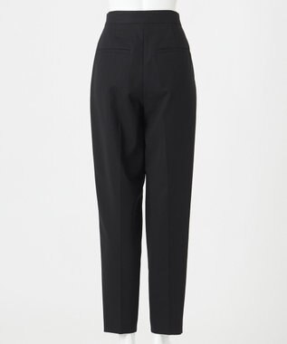 23区 【エステータ】コットンダブルクロス テーパードシルエットパンツ ブラック系