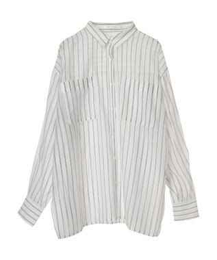AMERICAN HOLIC シアーＣＯＯＬＷポケットシャツ Stripe