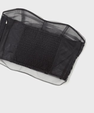 GRACE CONTINENTAL チュールベアトップ ブラック