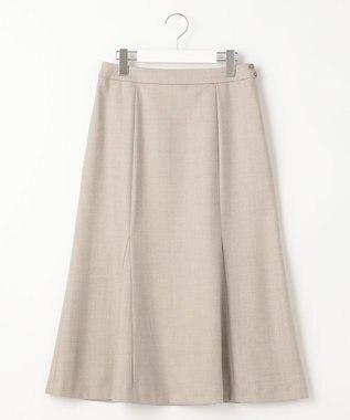 J.PRESS LADIES 【洗える】フラノハンドウォッシュ マーメイド スカート ベージュ系