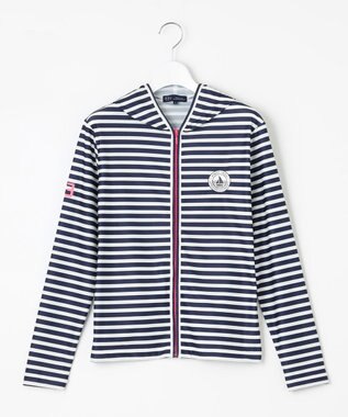 23区GOLF お洒落にUV対策【WEB限定】モチーフ ＵＶパーカ ネイビー系1