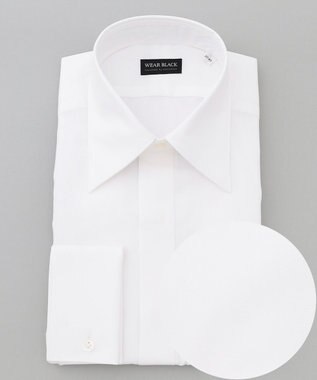 GOTAIRIKU 【WEAR BLACK】レギュラーカラー ダブルカフス ドレスシャツ ホワイト系