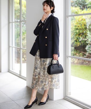 23区 【先行予約】TWギャバジン テーラード ジャケット ネイビー系