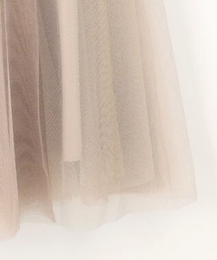 ANY 【ウエストゴム】ラメチュールキラキラスカート ゴールド