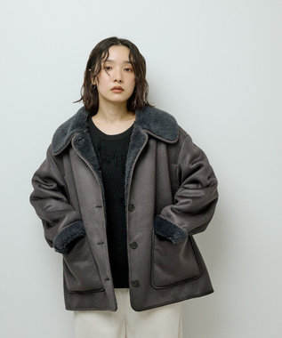 Green Parks フェイクムートンジャケット