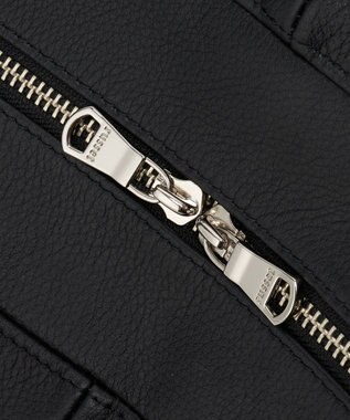 russet ソフトレザーバナナボディバッグ(CE-1695) Black