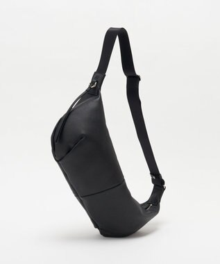 russet ソフトレザーバナナボディバッグ(CE-1695) Black