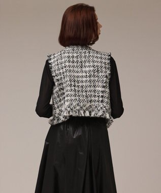 GRACE CONTINENTAL コンパクトツイードベスト キナリ