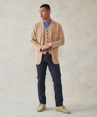 J.PRESS MEN 【High twist links】ニットブレザー ベージュ系