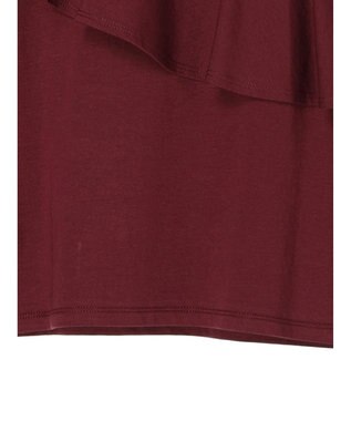 earth music&ecology フロントフリルプルオーバー Bordeaux