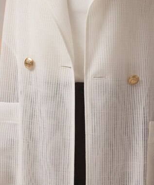 GRACE CONTINENTAL カラミロングジレ ホワイト