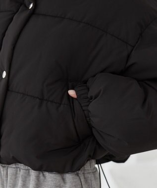 WEGO パディングショートブルゾン ブラック