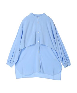 AMERICAN HOLIC サラックールレイヤードシャツチュニック Sax